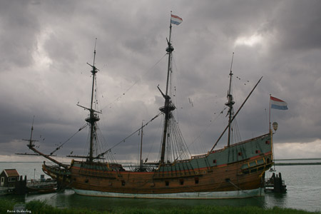 Batavia replica by night